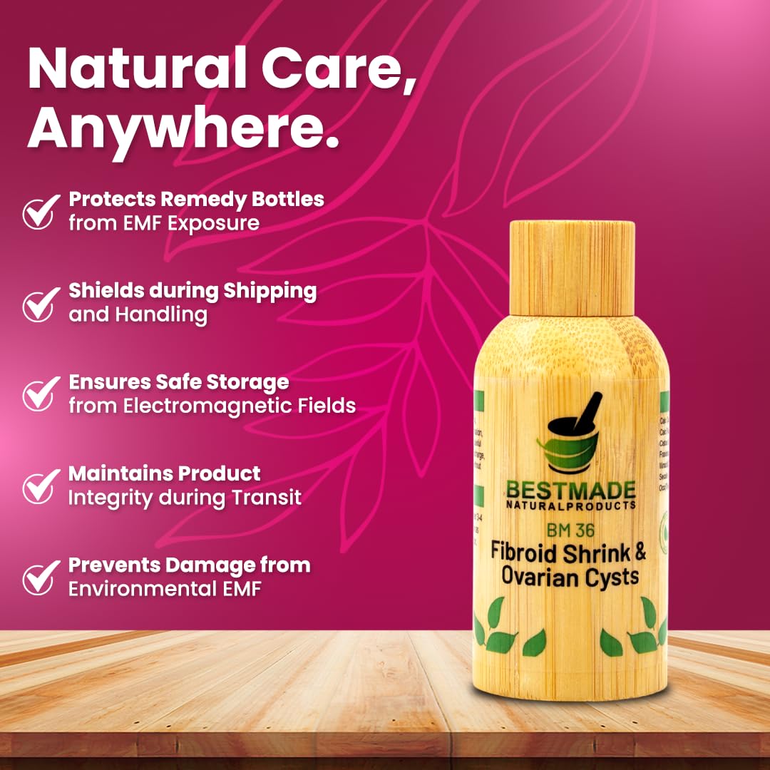 Fibroid Shrink & Ovarian Cysts BM36 - Helps Shrink Fibroids and Ovarian Cysts, Balance Estrogen Levels and Prevent Regrowth, Support for Menstrual Pain and Painful Intercourse, 30 mL Drops | Bestmade