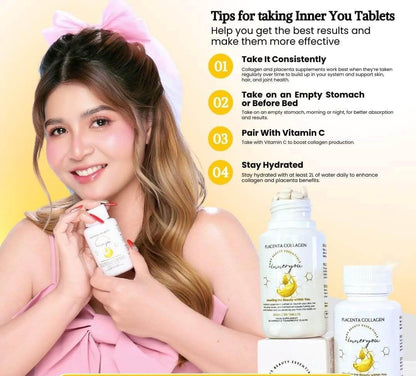 BMRS Beauty Essentials Inner You Placenta Collagen 250 mg – 120 Tablets