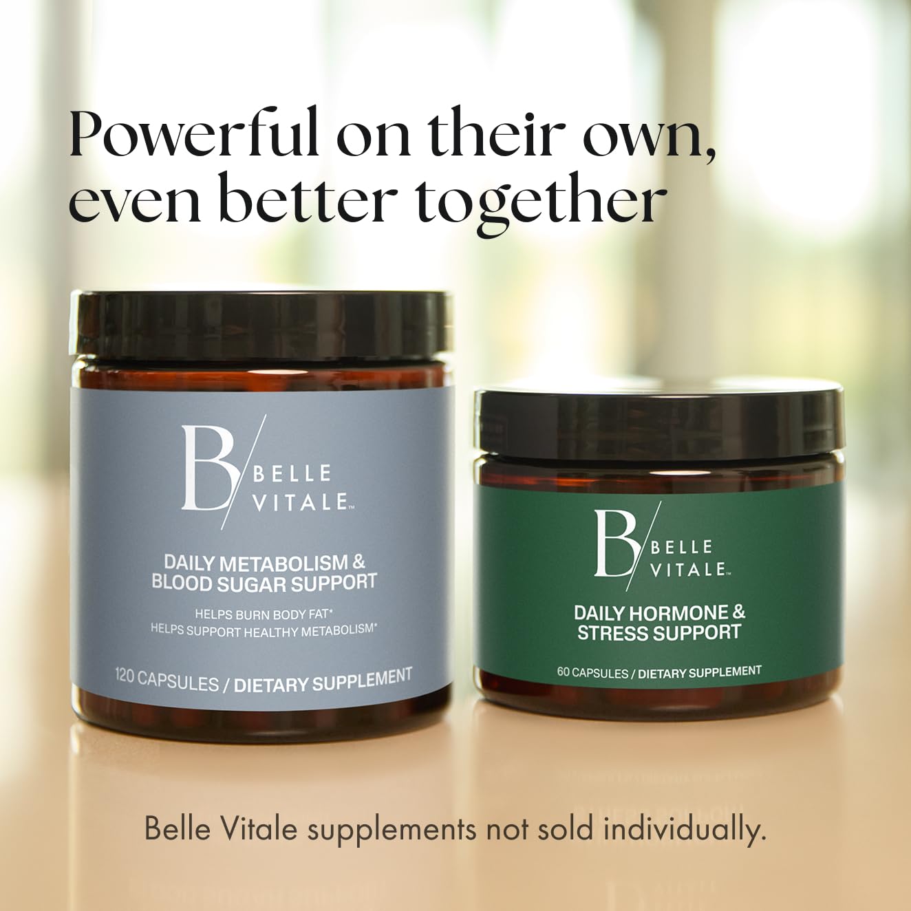 BODi Belle Vitale Duo: Daily Hormone & Stress Support + Daily Metabolism Support