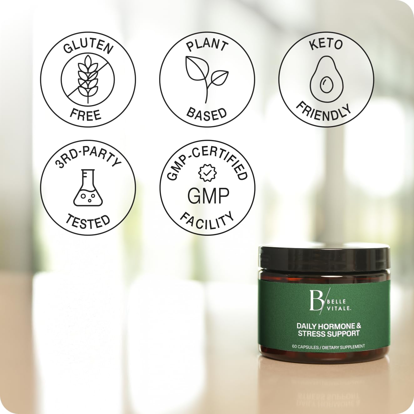 BODi Belle Vitale Duo: Daily Hormone & Stress Support + Daily Metabolism Support
