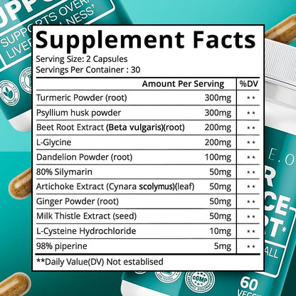 Body C.E.O. Liver Health Support – Detox, Digestion & Clean Energy