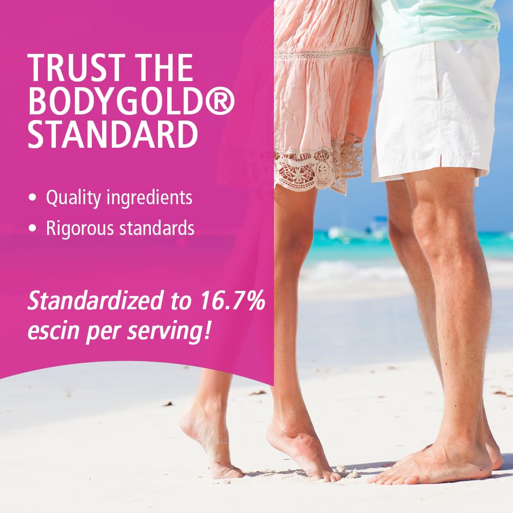 Body Gold Venastat – Leg Vein & Circulation Support (Horse Chestnut, Diosmin) – 105 Veggie Capsules