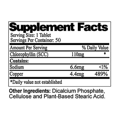 Body Mint Sport - Extra Strength Chlorophyll Internal Deodorant (50 Tabs)