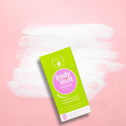 Body Mint Woman - Chlorophyll Internal Deodorant, Aluminum-Free, 50 Tabs