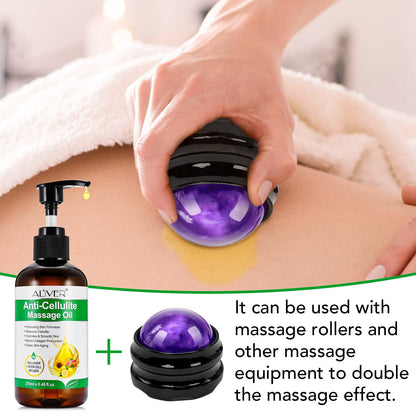 Body Oil Naturals Anti-Cellulite Massage Oil – Skin Tightening & Moisturizing (8.46 fl oz)