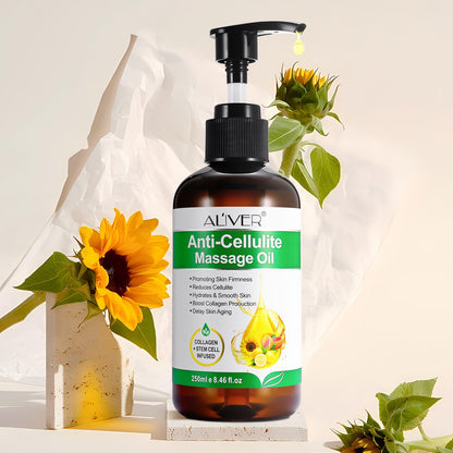 Body Oil Naturals Anti-Cellulite Massage Oil – Skin Tightening & Moisturizing (8.46 fl oz)