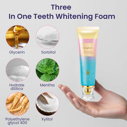 BodyAccel Niacinamide Whitening Toothpaste – Stain Removal, Gentle Care, Fluoride-Free