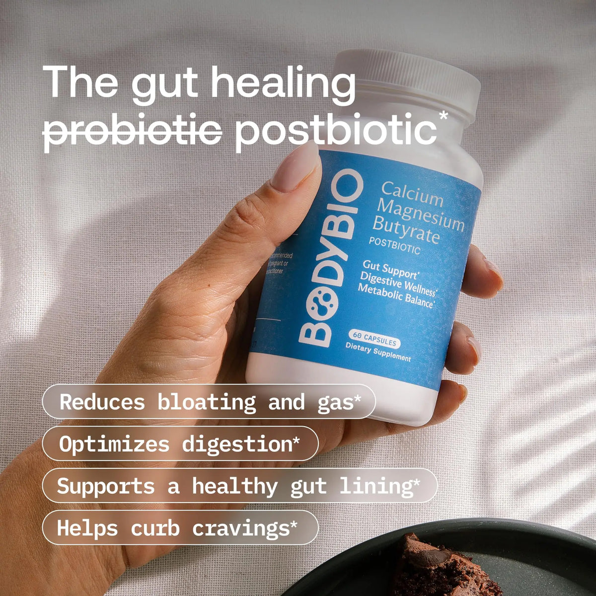 BodyBio Butyrate Postbiotic for Gut Health & Digestive Support | Calcium & Magnesium BritishVita | Premium UK Vitamins & Wellness Supplements