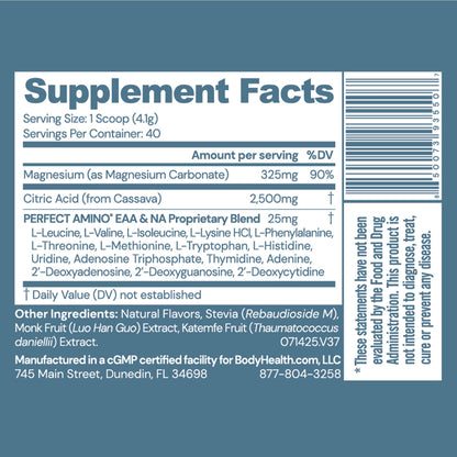 BodyHealth Body Calm Magnesium Sleep Supplement – Berry Lemon (40 Servings)