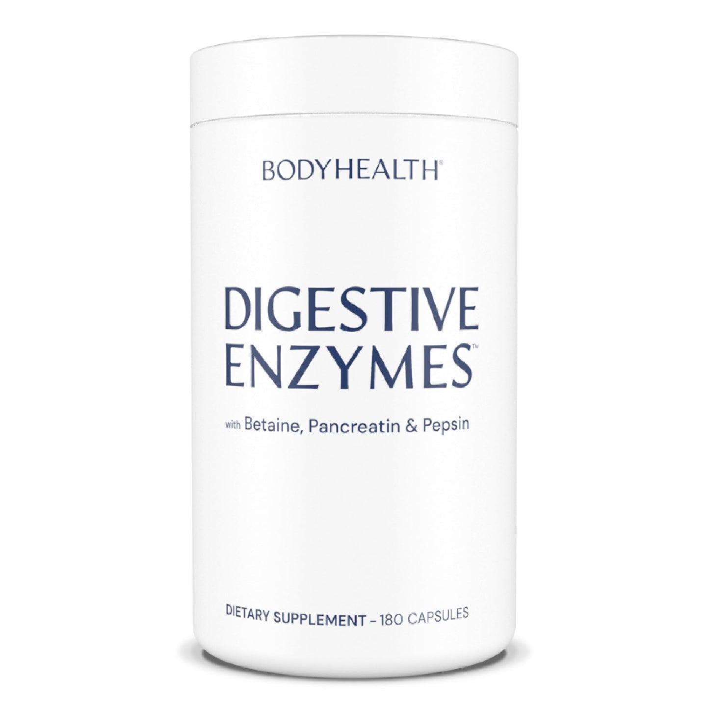 BodyHealth Digestive Enzymes – Full Spectrum Digestive Support (180 caps) with Probiotics