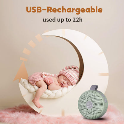 BodyHush Mini Sound Machine — Portable White Noise & 30 Soothing Sounds