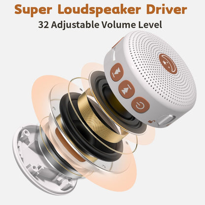 BodyHush Mini Shushing Sound Machine – Portable White Noise & Brown Noise with 30 Soothing Sounds