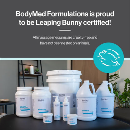 BodyMed Formulations Deep Tissue Massage Cream – Fragrance-Free, All-Natural, Leaping Bunny Certified, 1 gal