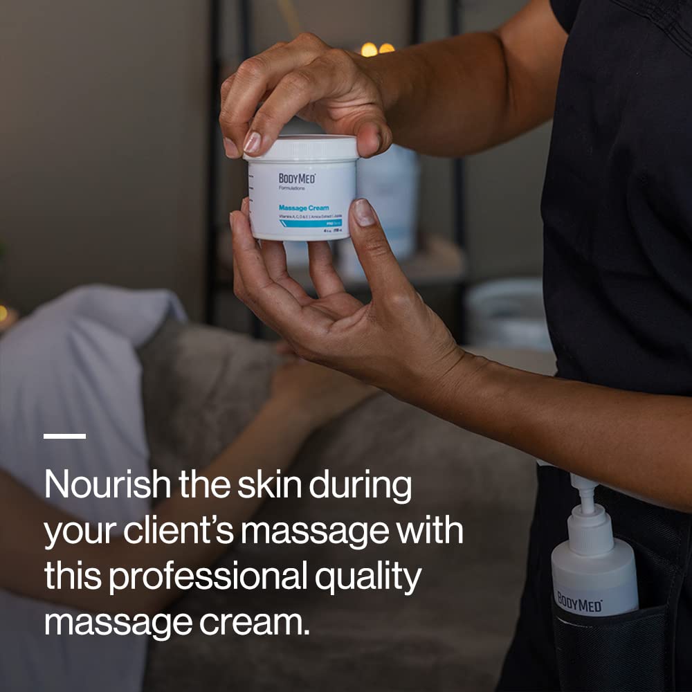 BodyMed Formulations Massage Cream 4 oz – Fragrance-Free, Arnica & Jojoba, Leaping Bunny Certified