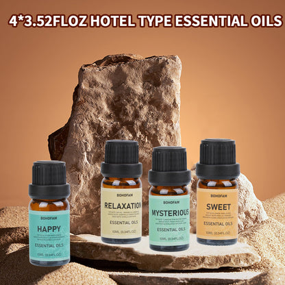 BOHOFAM 360ml Essential Oil Diffuser – Volcano & Flame Humidifier with 2 Modes & 7 Color Lights