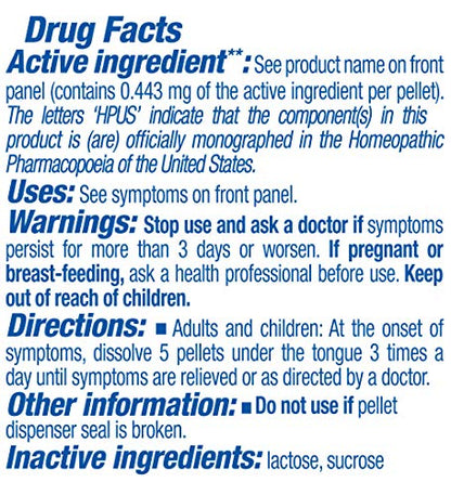 Boiron Arsenicum Album 30C – Homeopathic Relief for Diarrhea (80 Pellets)
