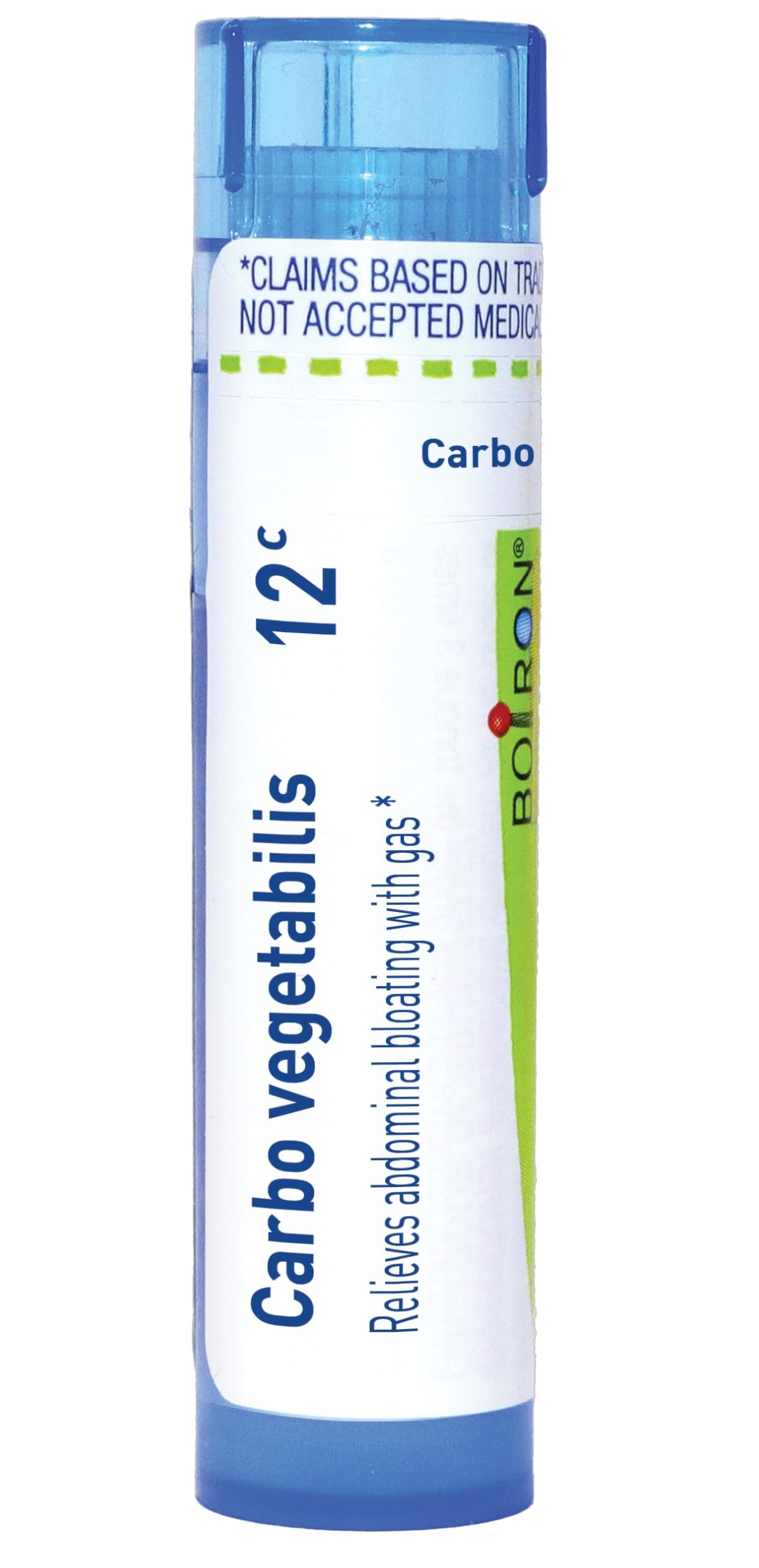 Boiron Carbo Vegetabilis 12C – Homeopathic Medicine for Bloating & Gas (80 Pellets)