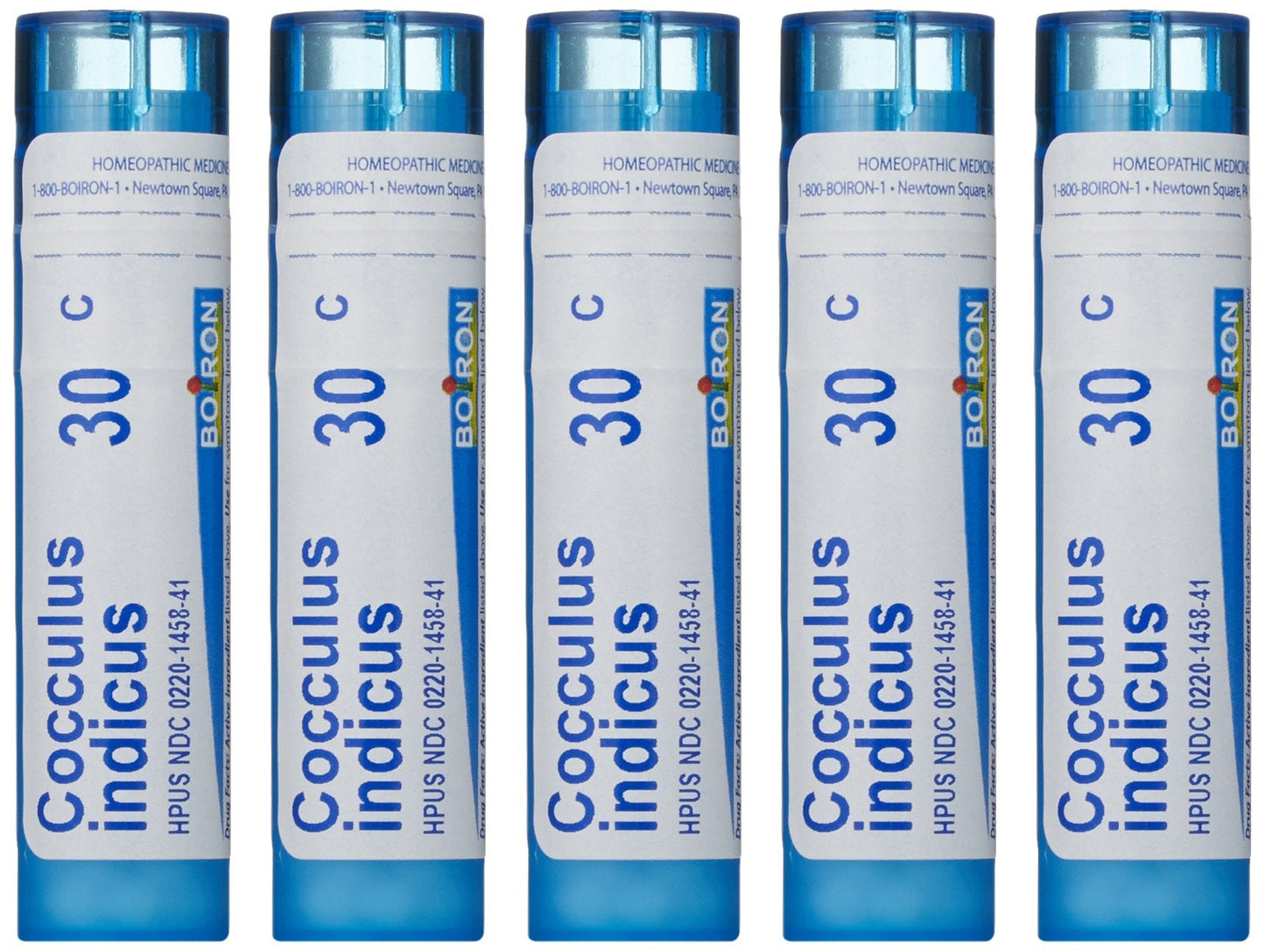 Boiron Cocculus Indicus 30C – Motion Sickness Homeopathic Medicine (Pack of 5)