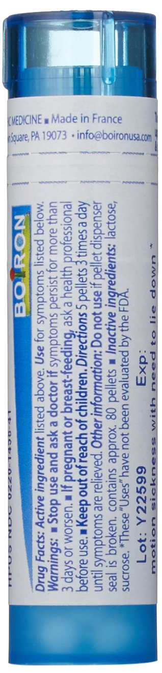 Boiron Cocculus Indicus 30C – Motion Sickness Homeopathic Medicine (Pack of 5)