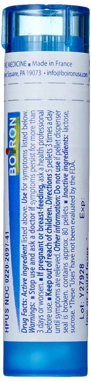 Boiron Ferrum Phosphoricum 30C — Homeopathic Fever Relief (Pack of 5)