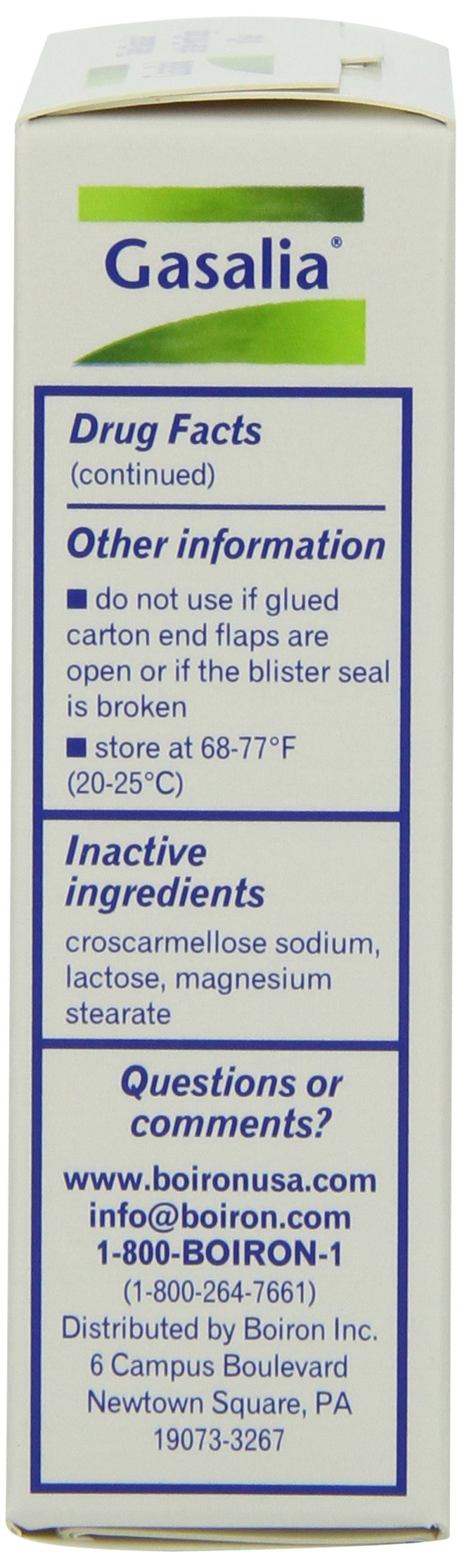 Boiron Gasalia 3 Pack – 60 Tablets Each | Homeopathic Gas Relief