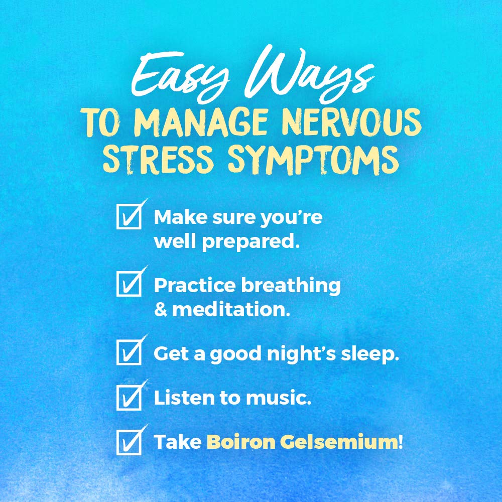 Boiron Gelsemium 30C Homeopathic – Stress Relief & Stage Fright (240 Pellets, 3 Count)