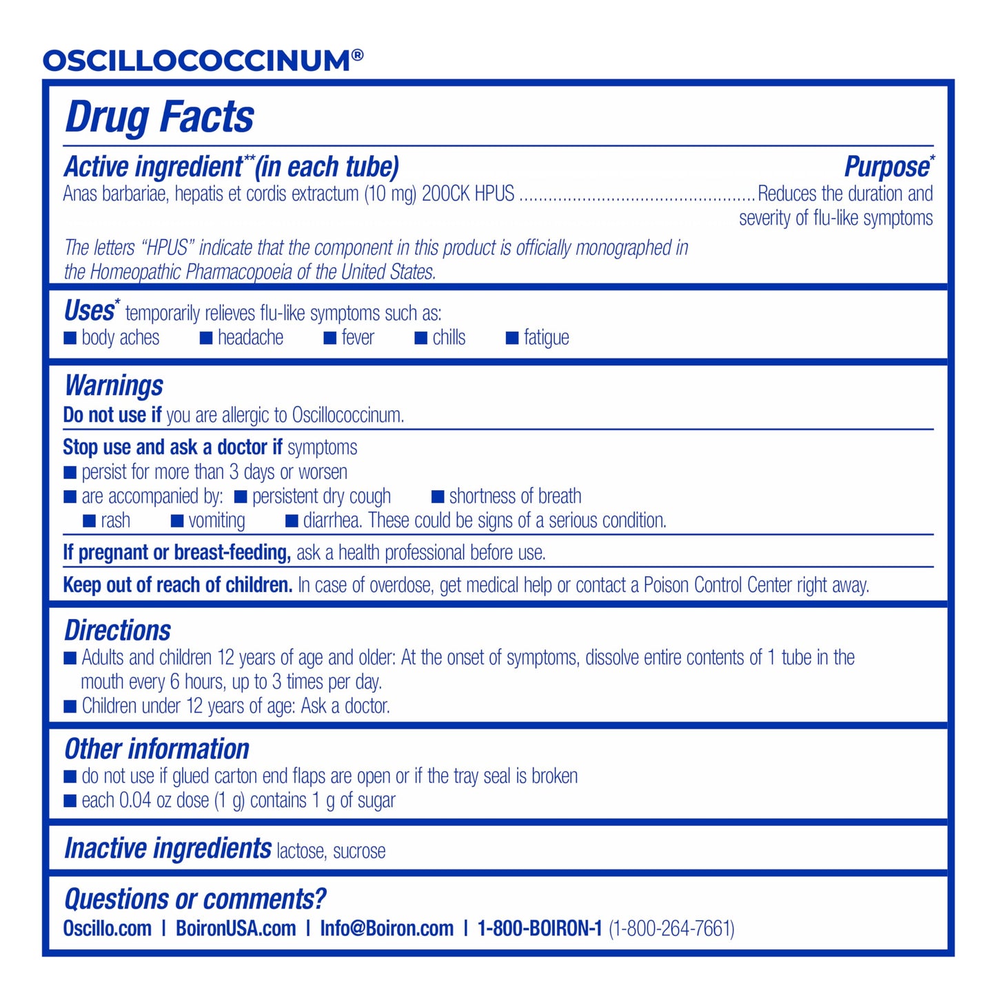 Boiron HomeoFamily Kit 32 — Oscillococcinum Doses + Multidose Tubes