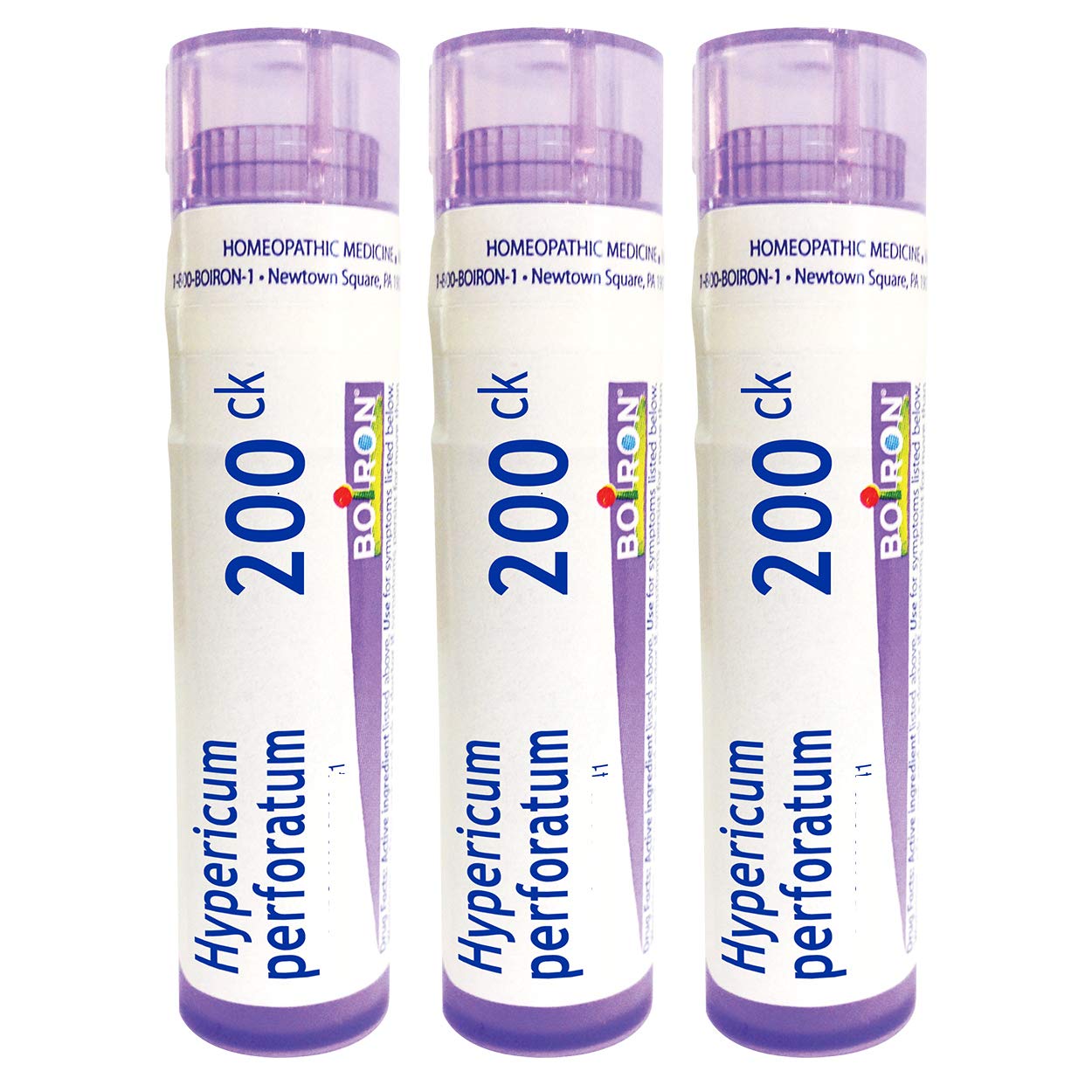 Boiron Hypericum 200CK Nerve Pain Homeopathic Medicine - Pack of 3 (240 Pellets)