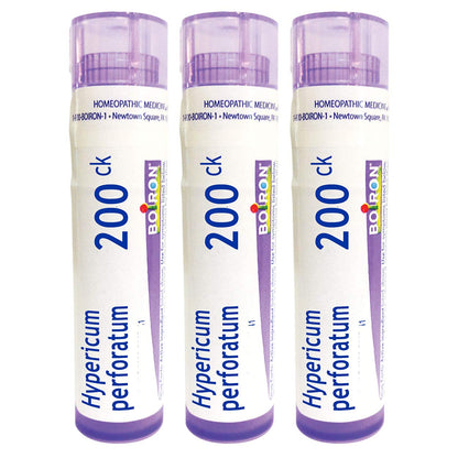 Boiron Hypericum 200CK Nerve Pain Homeopathic Medicine - Pack of 3 (240 Pellets)