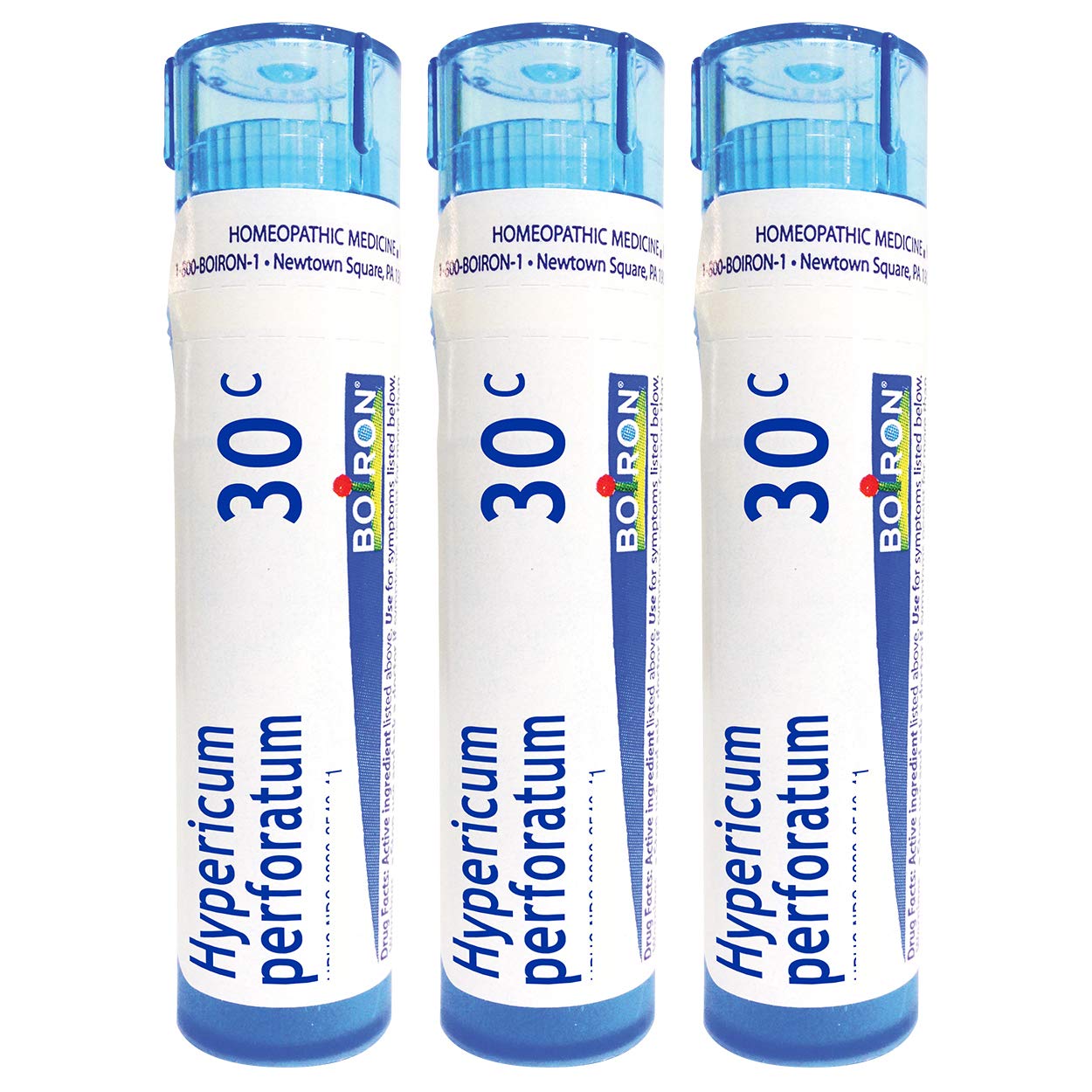 Boiron Hypericum Perforatum 30C Homeopathic Nerve Pain - Pack of 3 (240 Pellets)