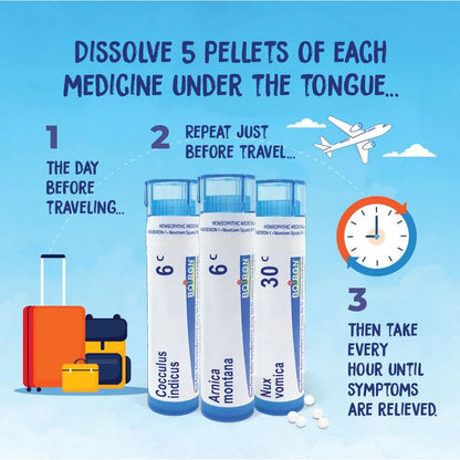 Boiron Jet Lag Relief Kit - 3 Tubes (240 Pellets) for Travel Relief