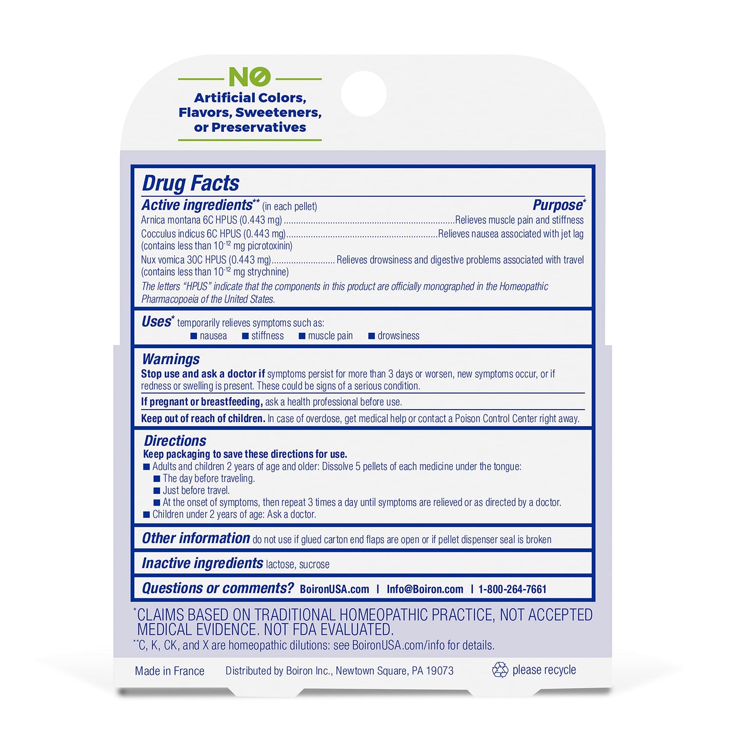 Boiron Jet Lag Relief Kit - 3 Tubes (240 Pellets) for Travel Relief