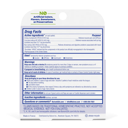 Boiron Jet Lag Relief Kit - 3 Tubes (240 Pellets) for Travel Relief