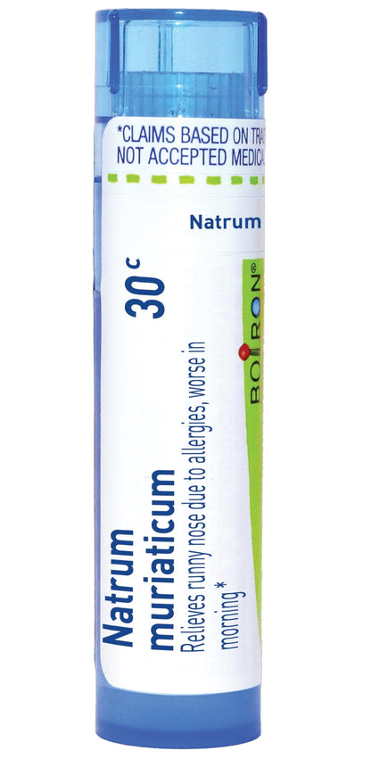 Boiron Natrum Muriaticum 30C – Homeopathic Medicine for Runny Nose (80 Pellets)