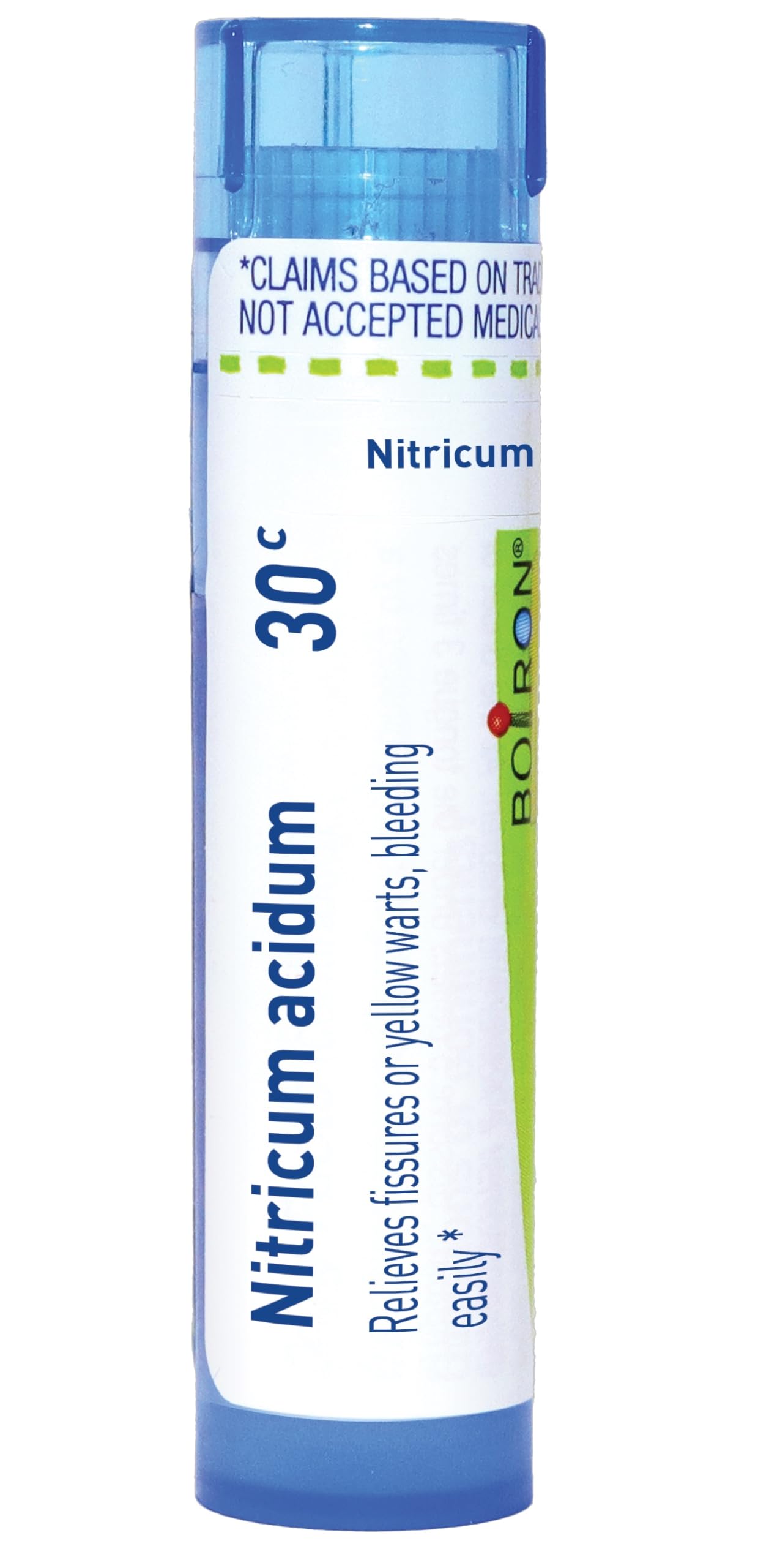 Boiron Nitricum Acidum 30C – Homeopathic Medicine for Fissures & Yellow Warts (Bleeding Easily) – 80 Pellets