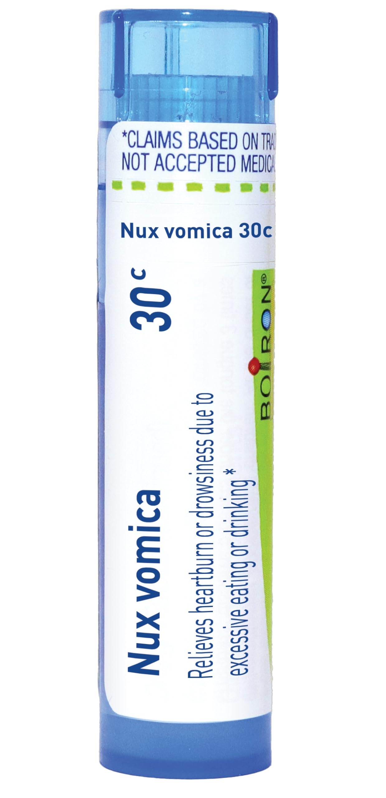 Boiron Nux Vomica 30C (80 Pellets) — Heartburn & Drowsiness Relief