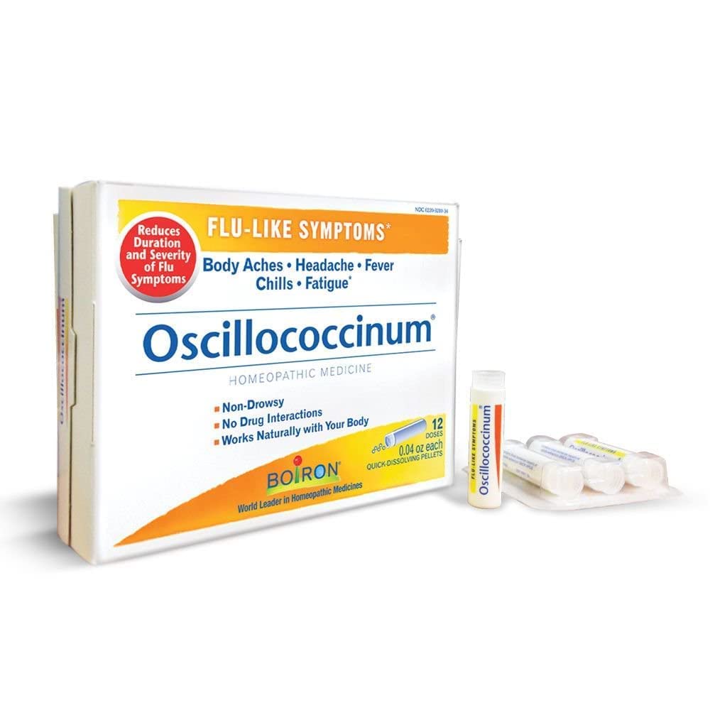 Boiron Oscilloccinum , 12 DOSE, 0.04 oz each – Homeopathic Flu Medicine