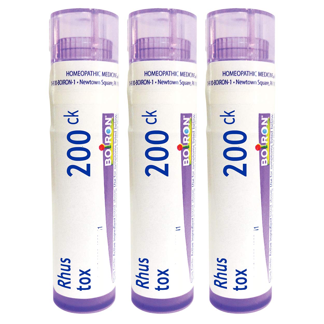Boiron Rhus Toxicodendron 200CK - Joint Pain Homeopathic Medicine (Pack of 3, 240 Pellets)