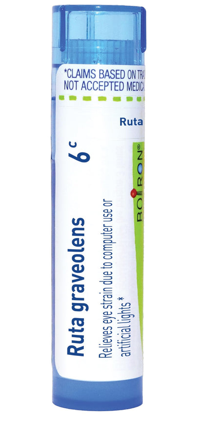 Boiron Ruta Graveolens 6C for Eye Strain - 80 Pellets | On-the-Go Relief