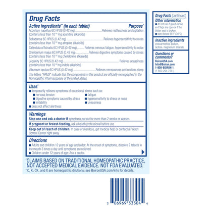Boiron StressCalm Dissolvable Tablets – 60 Count (Pack of 3) | Non-Drowsy Stress Relief