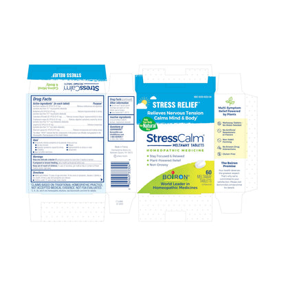 Boiron StressCalm Dissolvable Tablets – 60 Count (Pack of 3) | Non-Drowsy Stress Relief