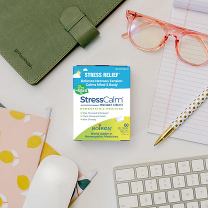 Boiron StressCalm Dissolvable Tablets – 60 Count (Pack of 3) | Non-Drowsy Stress Relief