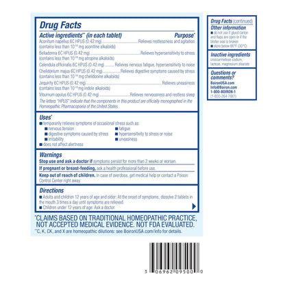Boiron StressCalm Tablets - Stress Relief & Calm (120 Count, 2-Pack)