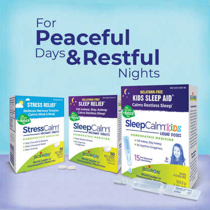Boiron StressCalm Tablets - Stress Relief & Calm (120 Count, 2-Pack)