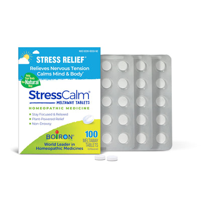 Boiron StressCalm Tabs — 100 Count | Non-Drowsy Stress Relief & Meltaway Tablets