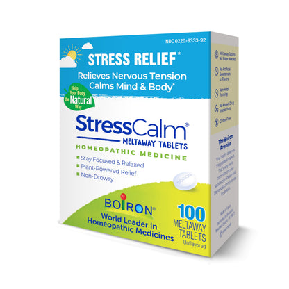 Boiron StressCalm Tabs — 100 Count | Non-Drowsy Stress Relief & Meltaway Tablets