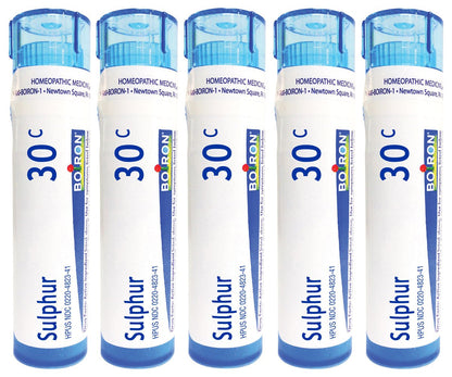 Boiron Sulphur 30C (5x80) – Homeopathic Skin Care