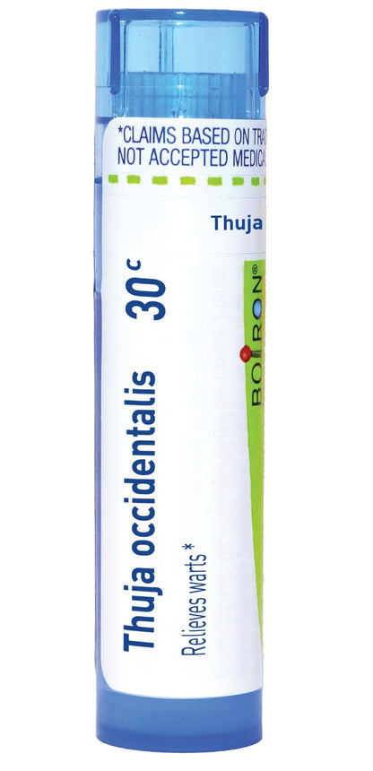 Boiron Thuja Occidentalis 30C Wart Relief Pellets | 80 Pellets - Plant-Powered Homeopathic Medicine