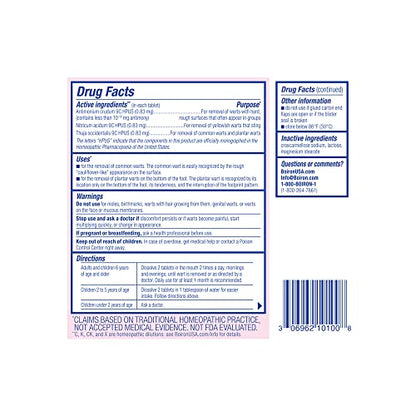 Boiron WartCalm – Painless Wart Removal Tablets (120 Count, 2-Pack)