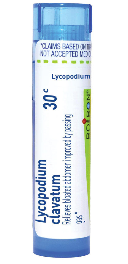 Boiron Lycopodium Clavatum 30C Homeopathic Medicine for Bloating & Gas - 80 Pellets